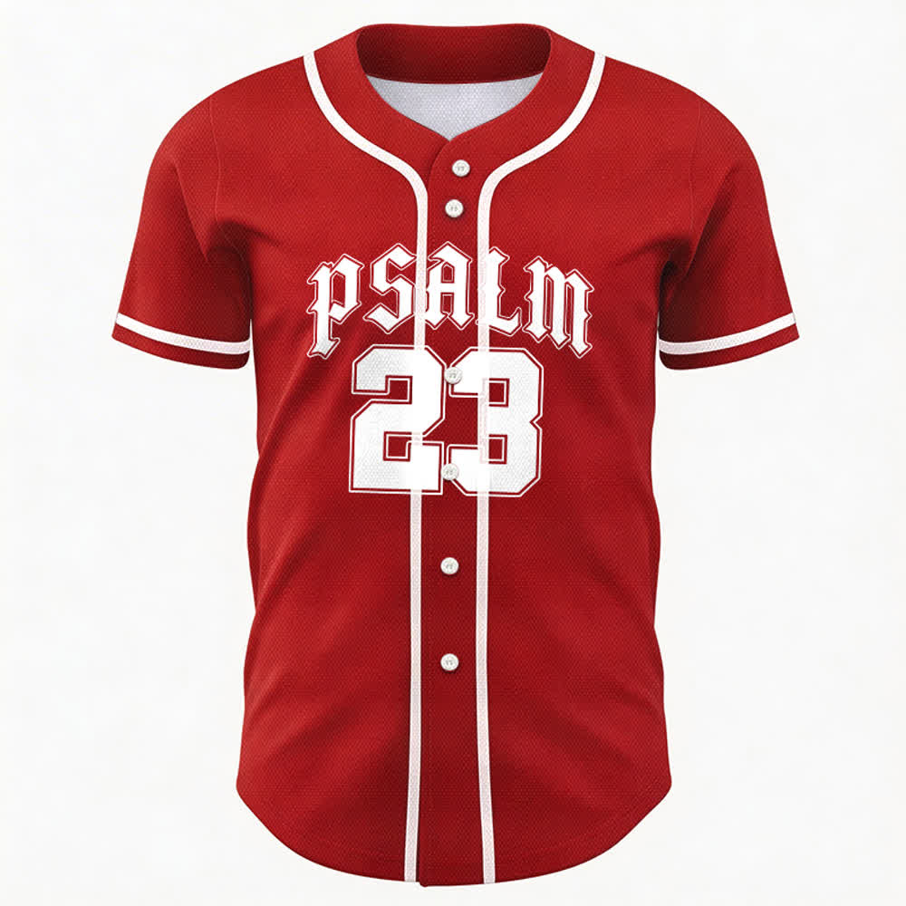 Christianartworkshop Peace Dove & Faith Slogan Religious Psalm 23 Athletic Design Maglia da baseball unisex - image 50