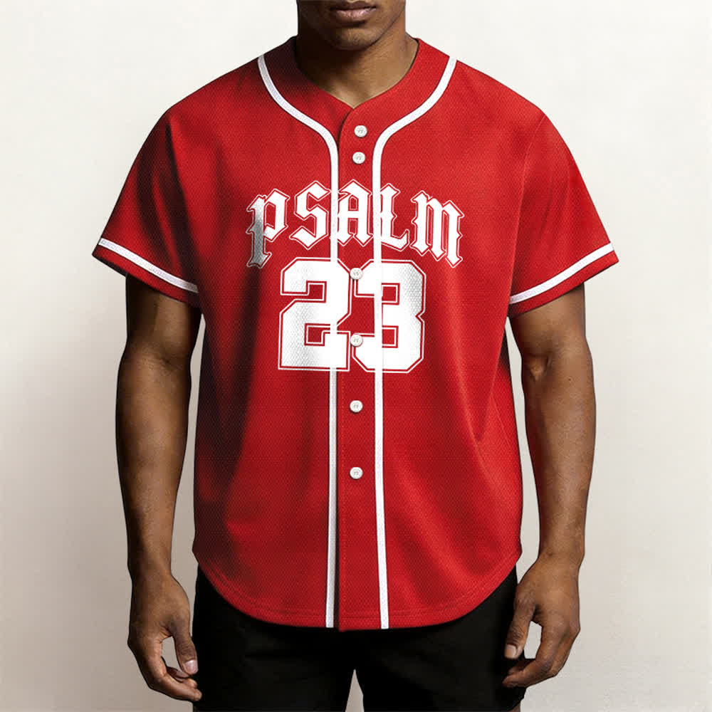Christianartworkshop Peace Dove & Faith Slogan Religious Psalm 23 Athletic Design Maglia da baseball unisex - image 52