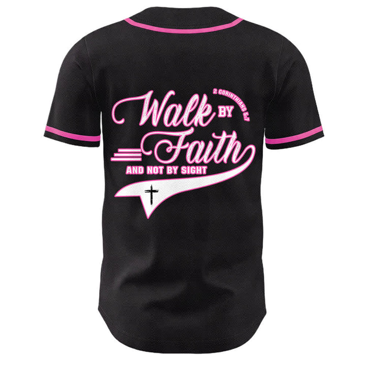 Christianartworkshop Cammina per fede e non per vista Maglia da baseball unisex con grafica della croce e citazioni bibliche - image 20