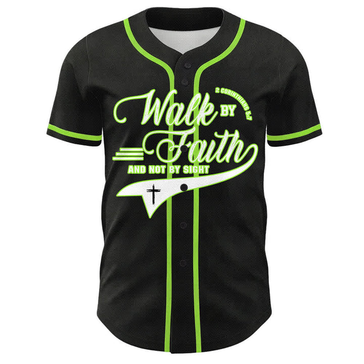 Christianartworkshop Cammina per fede e non per vista Maglia da baseball unisex con grafica della croce e citazioni bibliche - image 23