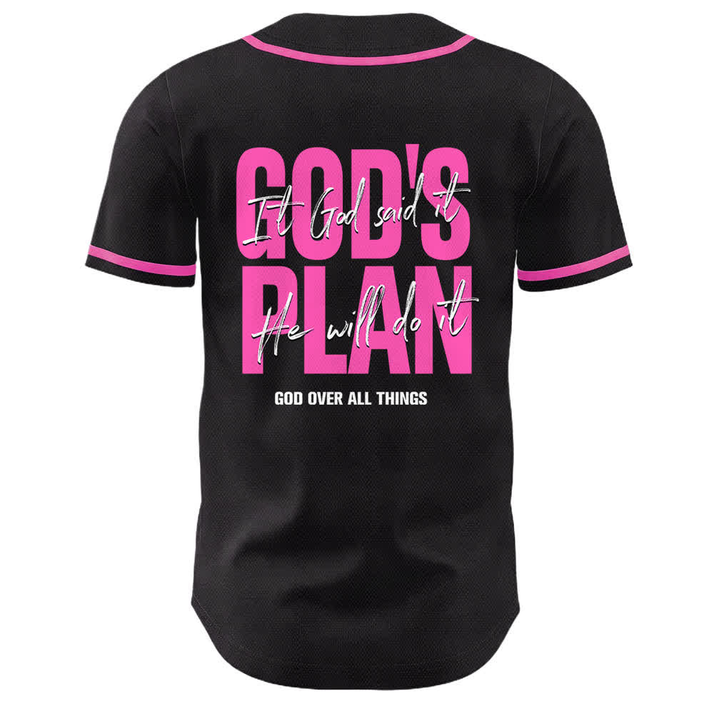 Christianartworkshop Il piano di Dio Mani in preghiera Slogan di fede Maglia da baseball unisex con stampa su entrambi i lati - image 19