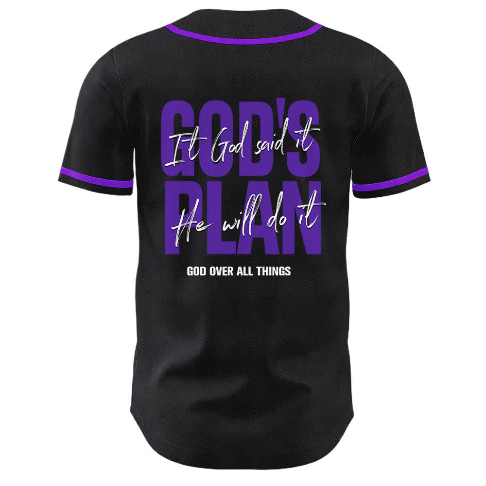 Christianartworkshop Il piano di Dio Mani in preghiera Slogan di fede Maglia da baseball unisex con stampa su entrambi i lati - image 25