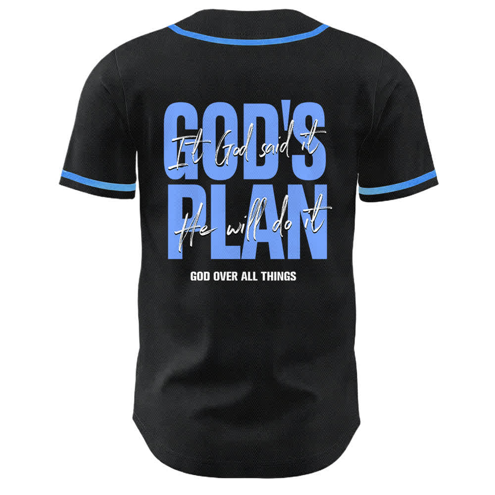 Christianartworkshop Il piano di Dio Mani in preghiera Slogan di fede Maglia da baseball unisex con stampa su entrambi i lati - image 16