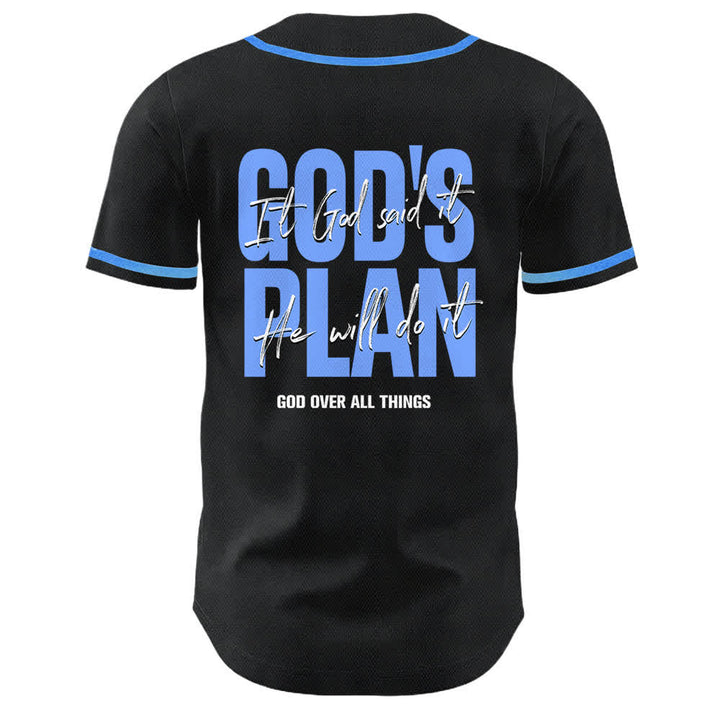 Christianartworkshop Il piano di Dio Mani in preghiera Slogan di fede Maglia da baseball unisex con stampa su entrambi i lati - image 16