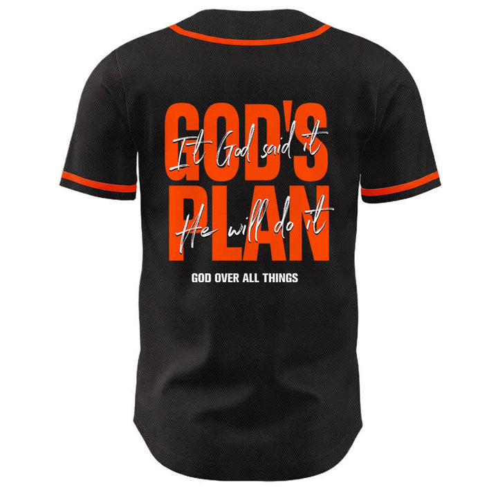 Christianartworkshop Il piano di Dio Mani in preghiera Slogan di fede Maglia da baseball unisex con stampa su entrambi i lati - image 10