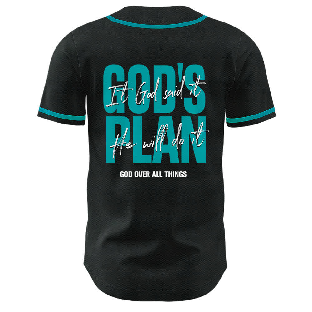 Christianartworkshop Il piano di Dio Mani in preghiera Slogan di fede Maglia da baseball unisex con stampa su entrambi i lati - image 13
