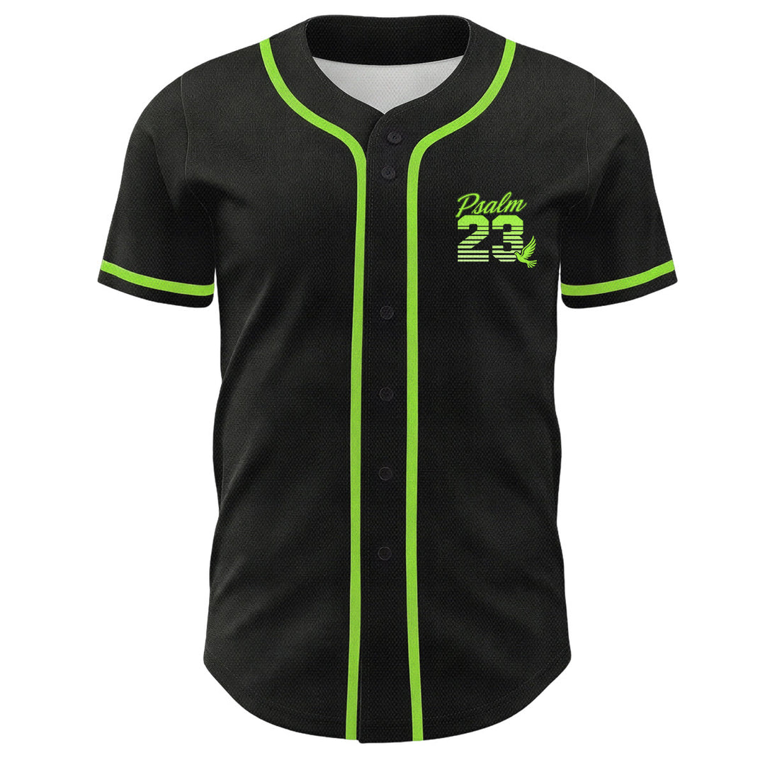 Maglia da baseball unisex Christianartworkshop con numeri e scritta in corsivo Salmo 23 a righe retrò sfumate. - image 23