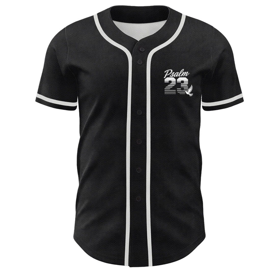 Maglia da baseball unisex Christianartworkshop con numeri e scritta in corsivo Salmo 23 a righe retrò sfumate. - image 8