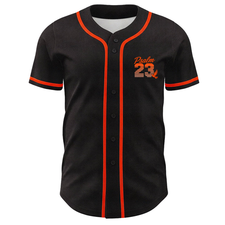 Maglia da baseball unisex Christianartworkshop con numeri e scritta in corsivo Salmo 23 a righe retrò sfumate. - image 14