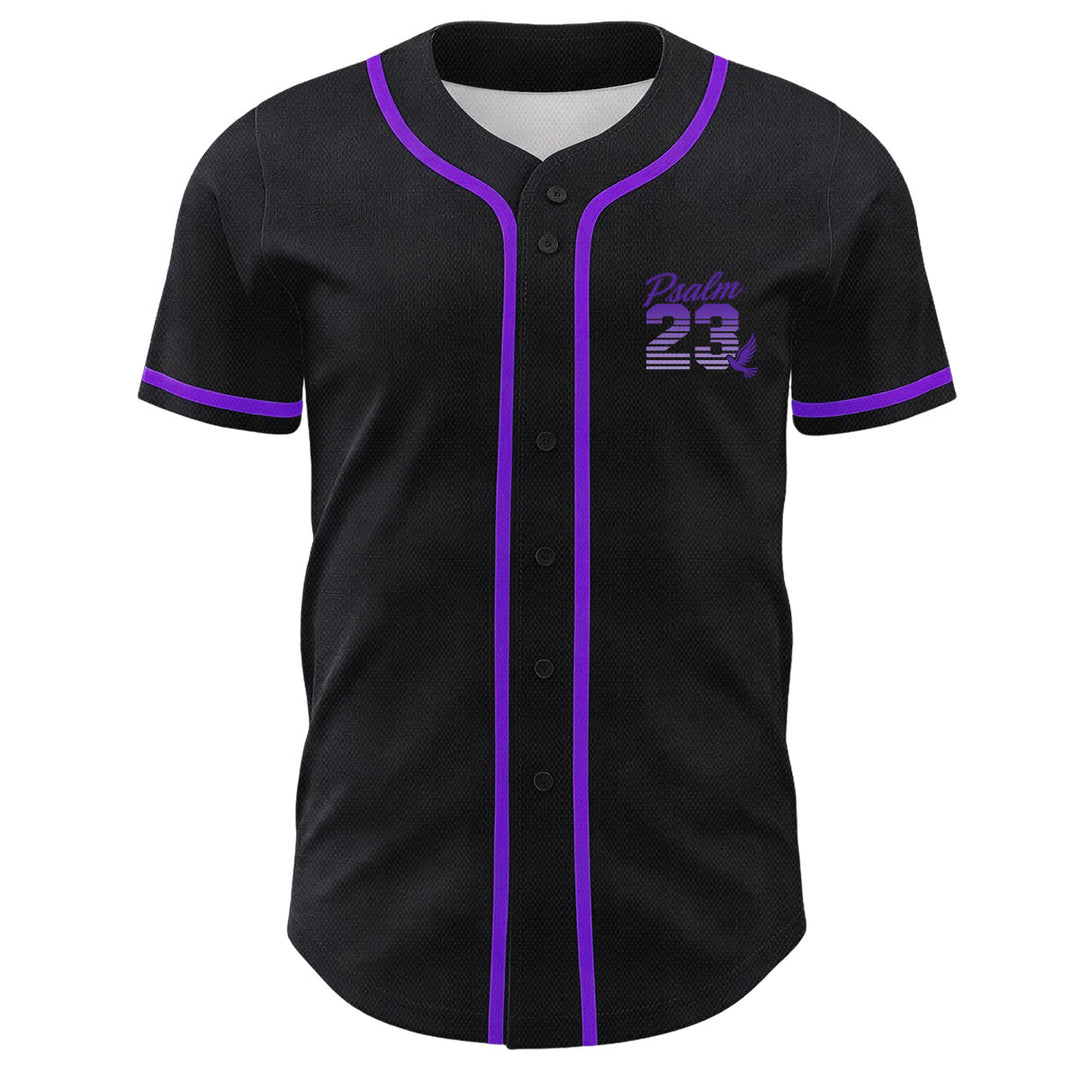 Maglia da baseball unisex Christianartworkshop con numeri e scritta in corsivo Salmo 23 a righe retrò sfumate. - image 26
