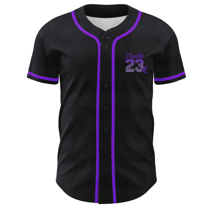 Maglia da baseball unisex Christianartworkshop con numeri e scritta in corsivo Salmo 23 a righe retrò sfumate. - image 26