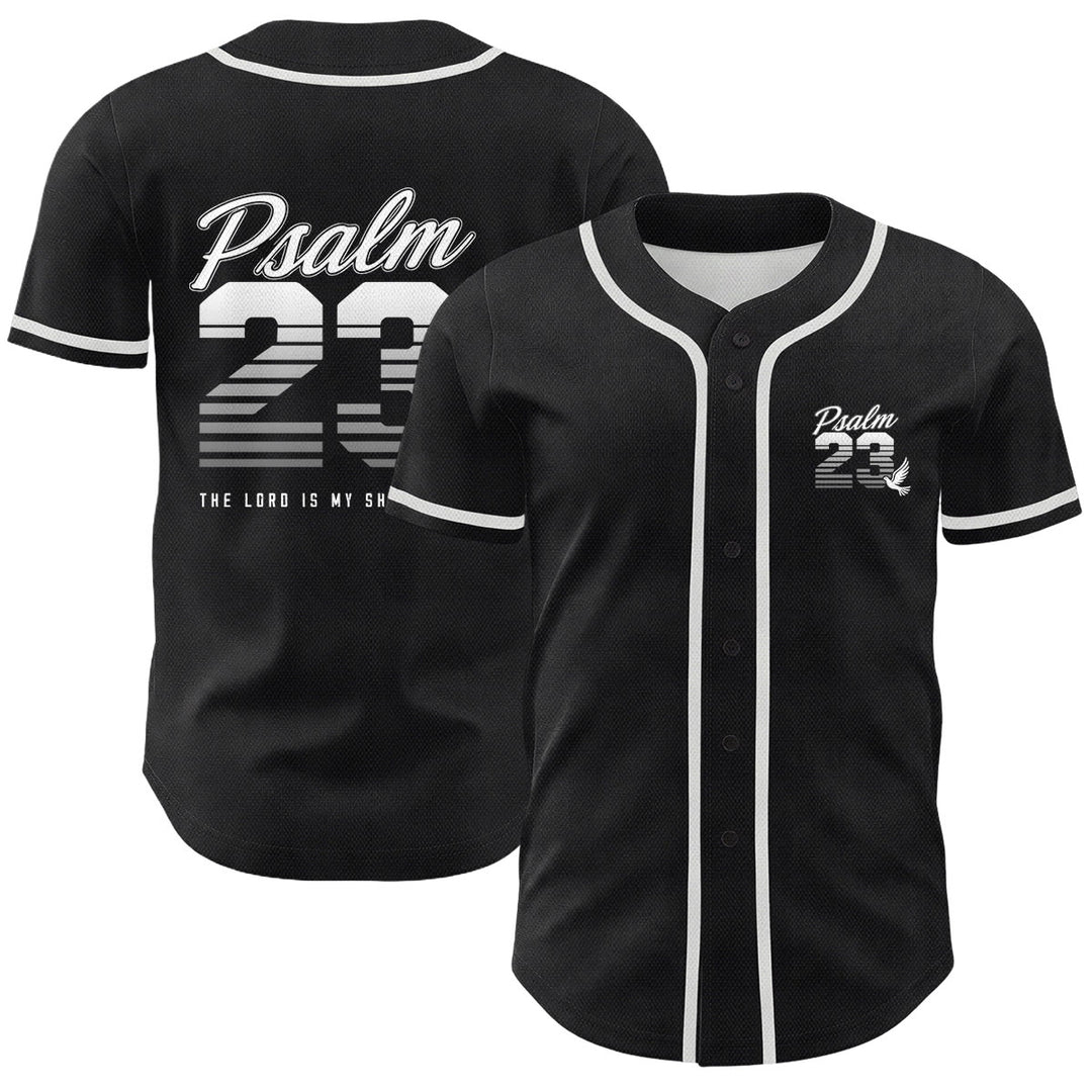 Maglia da baseball unisex Christianartworkshop con numeri e scritta in corsivo Salmo 23 a righe retrò sfumate. - Bianco - 5XL - image 6