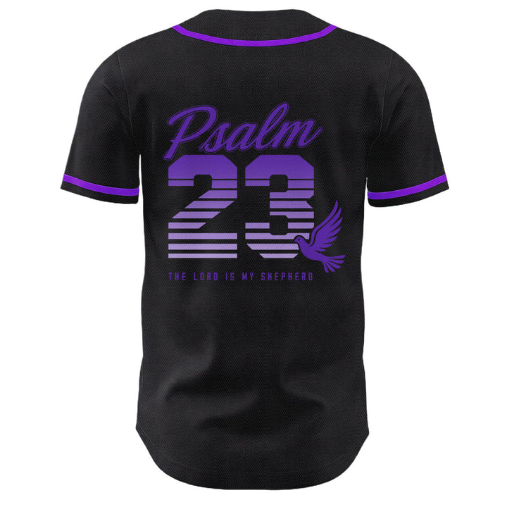 Maglia da baseball unisex Christianartworkshop con numeri e scritta in corsivo Salmo 23 a righe retrò sfumate. - image 25