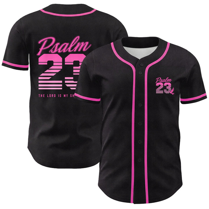 Maglia da baseball unisex Christianartworkshop con numeri e scritta in corsivo Salmo 23 a righe retrò sfumate. - Rosa - 5XL - image 18