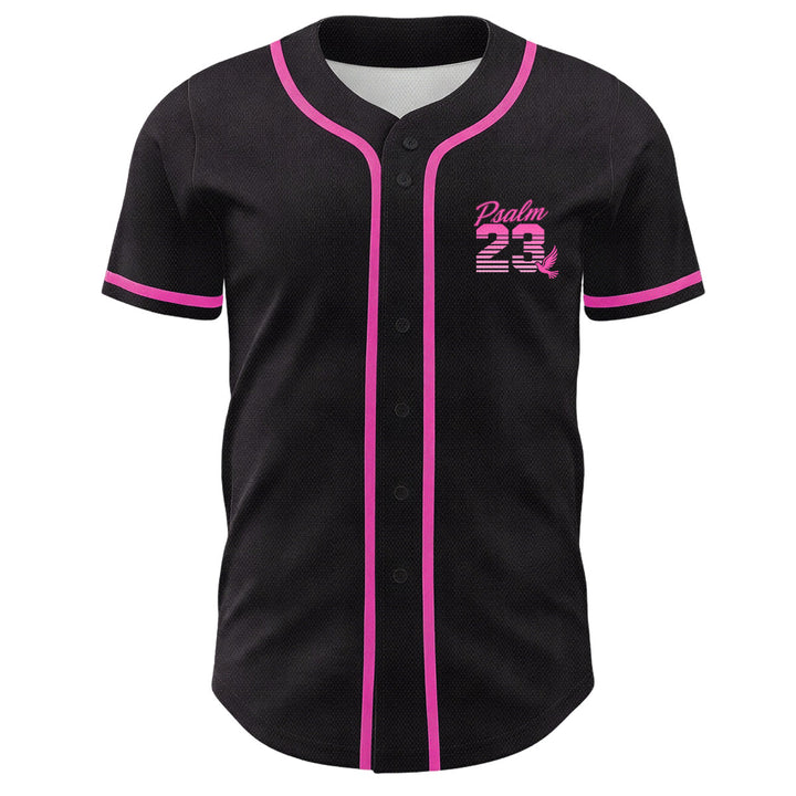 Maglia da baseball unisex Christianartworkshop con numeri e scritta in corsivo Salmo 23 a righe retrò sfumate. - image 20