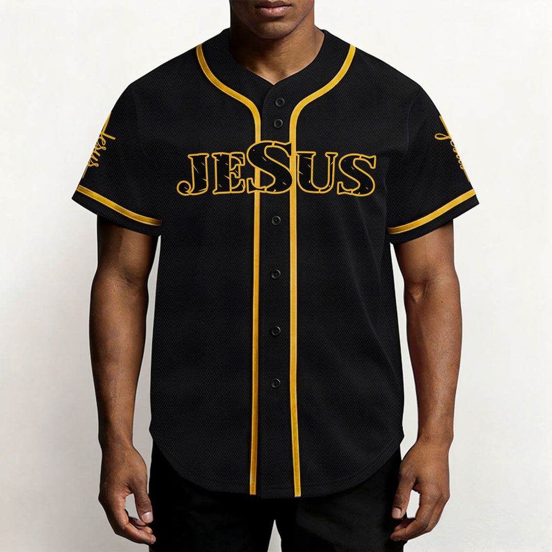 Christianartworkshop Maglia da baseball con croce di Gesù, chiodo e corona di spine - image 4