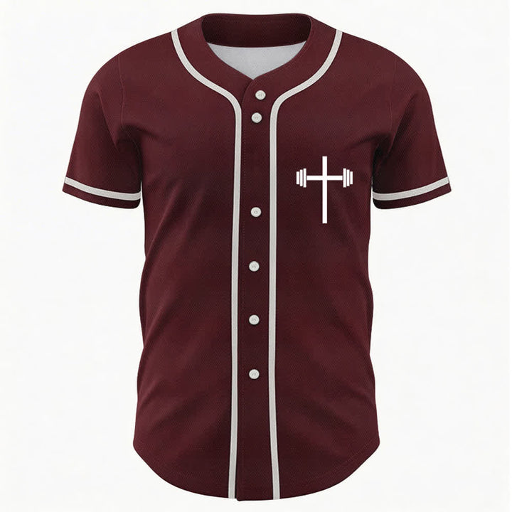 Christianartworkshop Jesus Saves Gothic Street Baseball Jersey - image 16