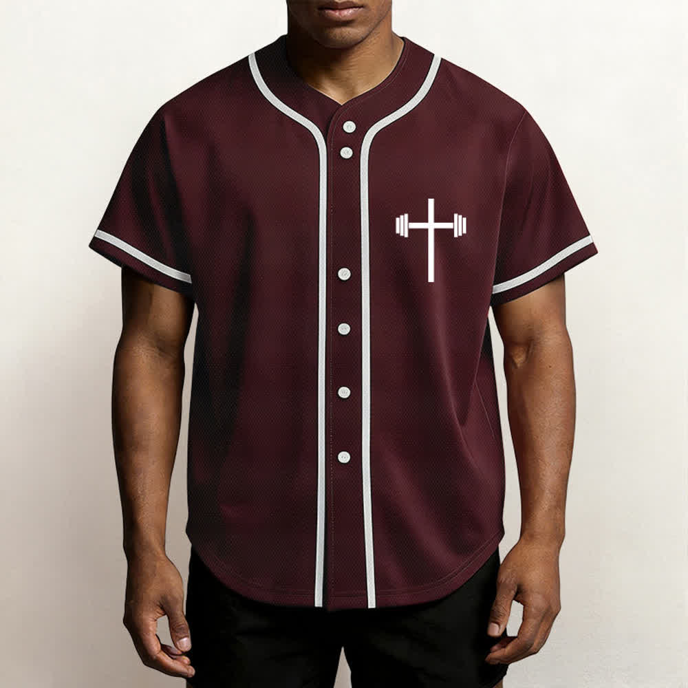 Christianartworkshop Jesus Saves Gothic Street Baseball Jersey - image 20