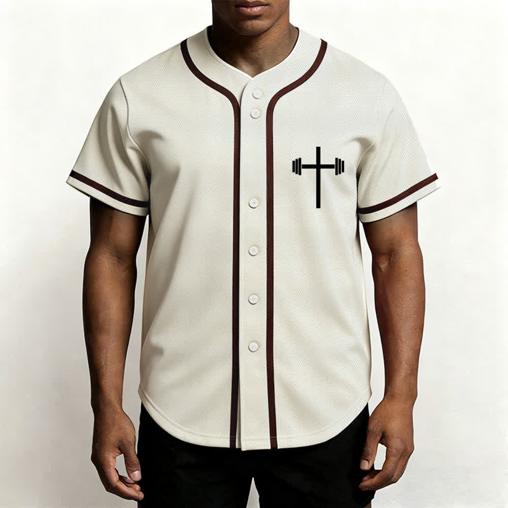Christianartworkshop Jesus Saves Gothic Street Baseball Jersey - image 32