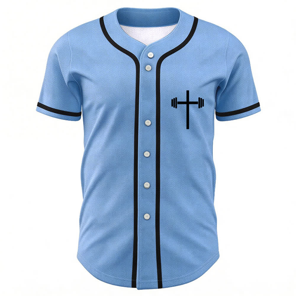 Christianartworkshop Jesus Saves Gothic Street Baseball Jersey - image 51