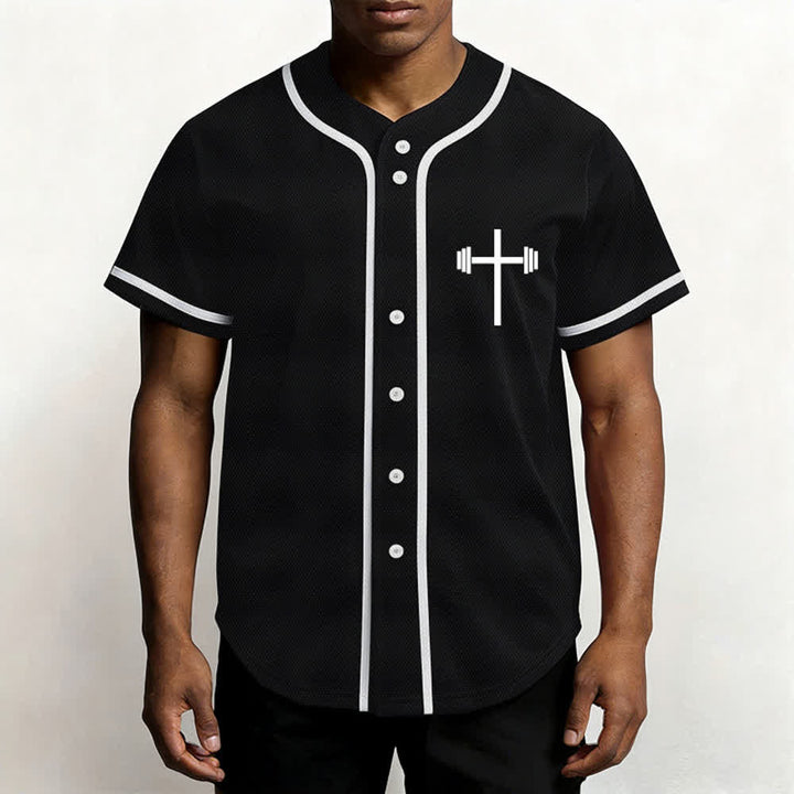 Christianartworkshop Jesus Saves Gothic Street Baseball Jersey - image 11