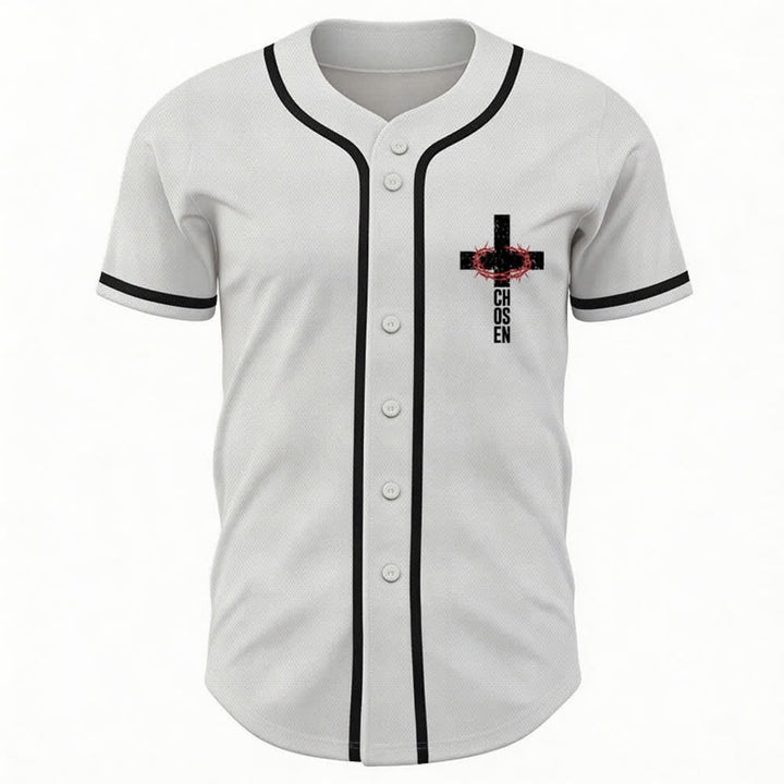 Christianartworkshop Gesù LA VIA LA VERITÀ LA VITA Maglia da baseball con bottoni - image 9