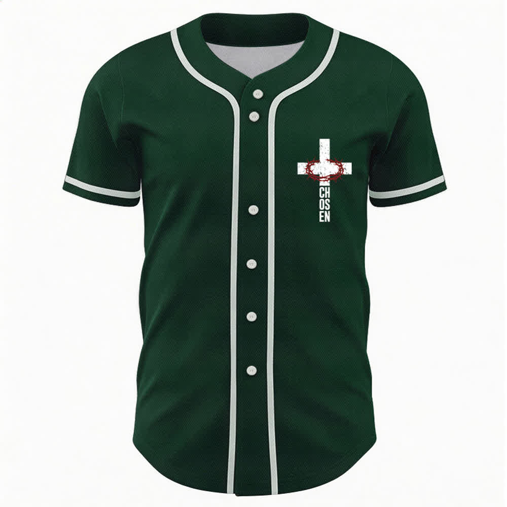 Christianartworkshop Gesù LA VIA LA VERITÀ LA VITA Maglia da baseball con bottoni - image 30