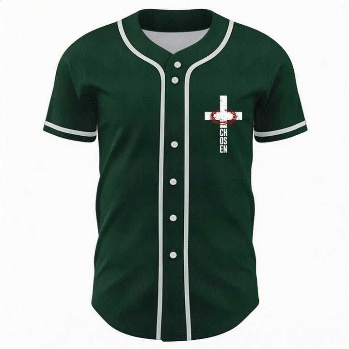 Christianartworkshop Gesù LA VIA LA VERITÀ LA VITA Maglia da baseball con bottoni - image 30
