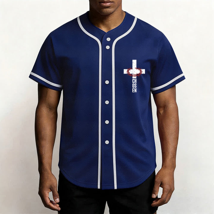 Christianartworkshop Gesù LA VIA LA VERITÀ LA VITA Maglia da baseball con bottoni - image 41