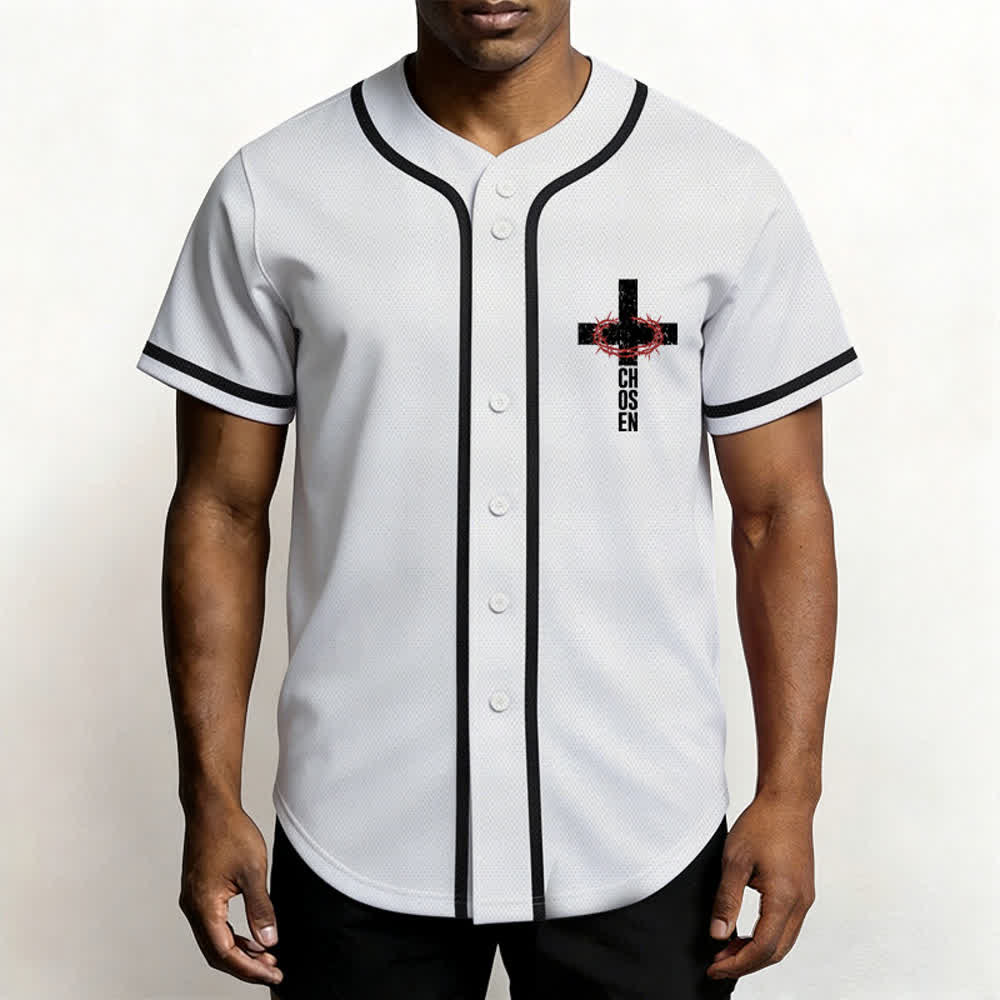 Christianartworkshop Gesù LA VIA LA VERITÀ LA VITA Maglia da baseball con bottoni - image 13