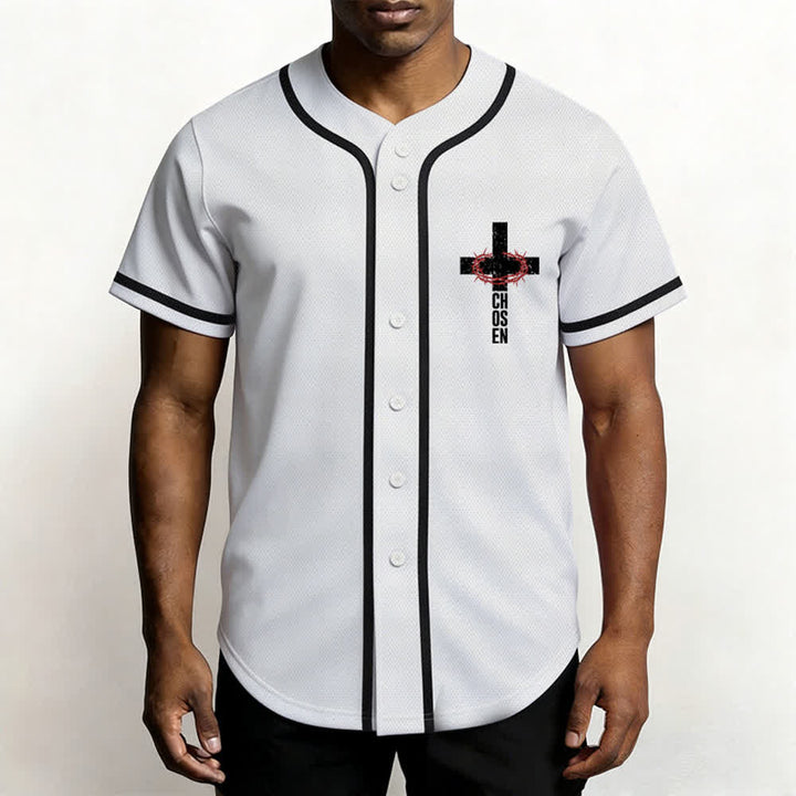 Christianartworkshop Gesù LA VIA LA VERITÀ LA VITA Maglia da baseball con bottoni - image 13