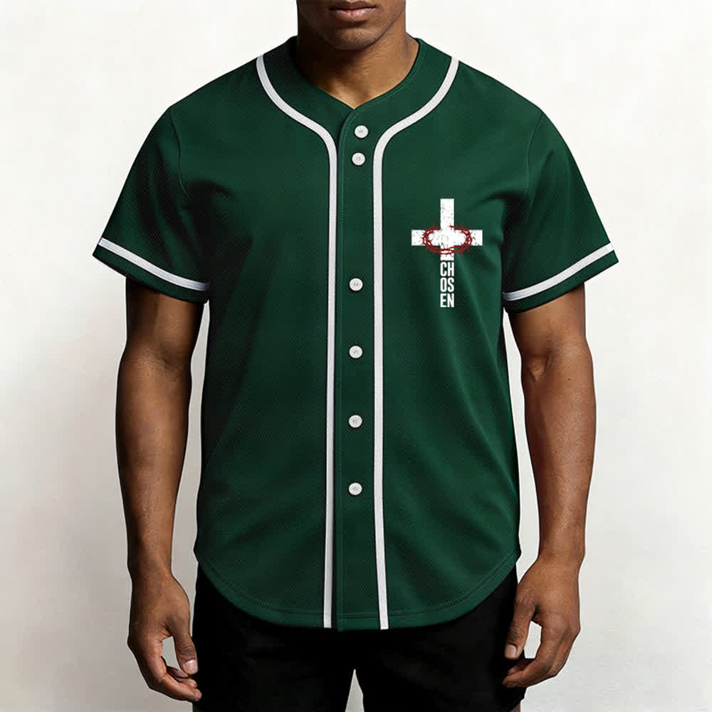 Christianartworkshop Gesù LA VIA LA VERITÀ LA VITA Maglia da baseball con bottoni - image 34