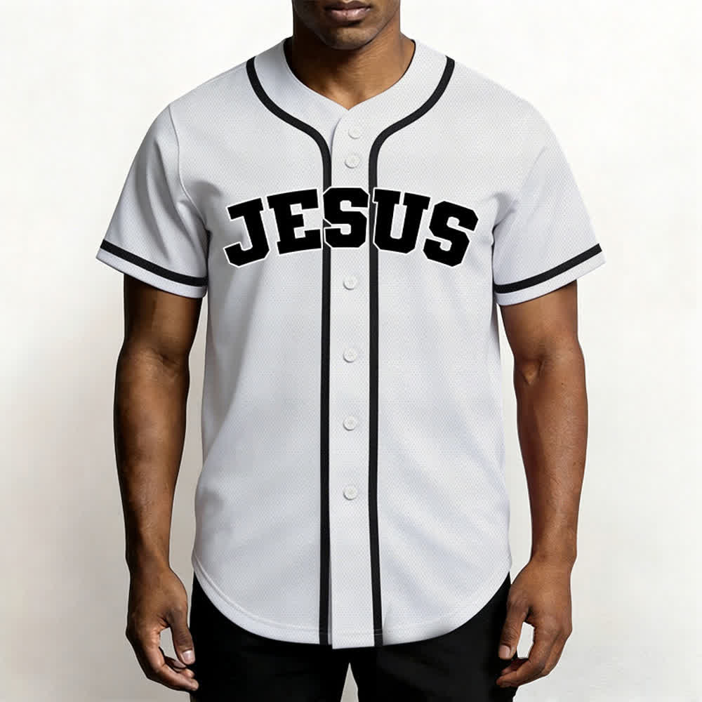 Christianartworkshop Rooted In Christ Maglia da baseball nera con bottoni - image 27