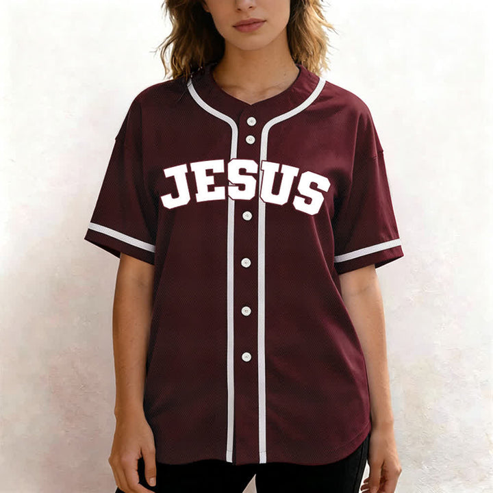Christianartworkshop Rooted In Christ Maglia da baseball nera con bottoni - image 18