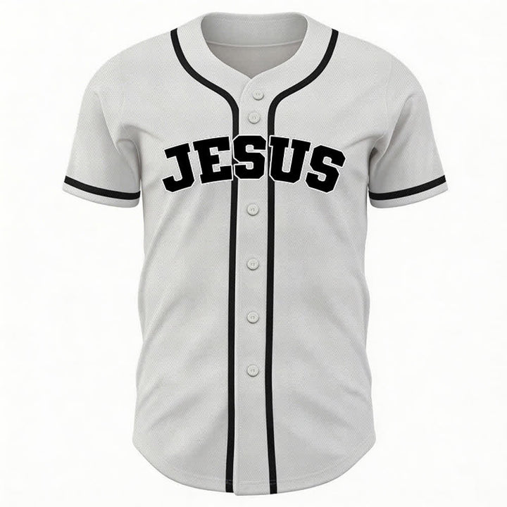 Christianartworkshop Rooted In Christ Maglia da baseball nera con bottoni - image 23