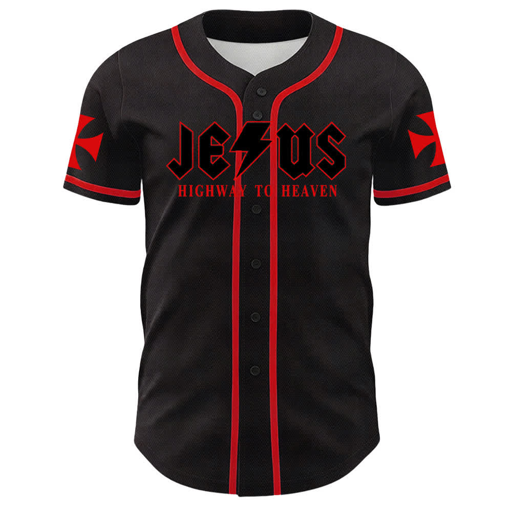 Christianartworkshop Jesus Highway To Heaven Geremia 17:7-8 Maglia da baseball - image 16