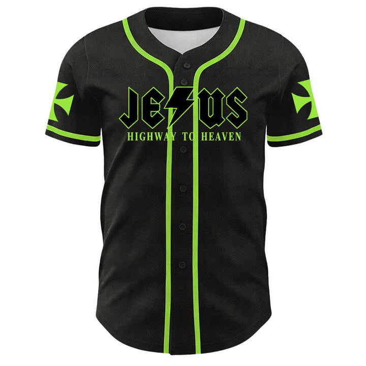 Christianartworkshop Jesus Highway To Heaven Geremia 17:7-8 Maglia da baseball - image 58