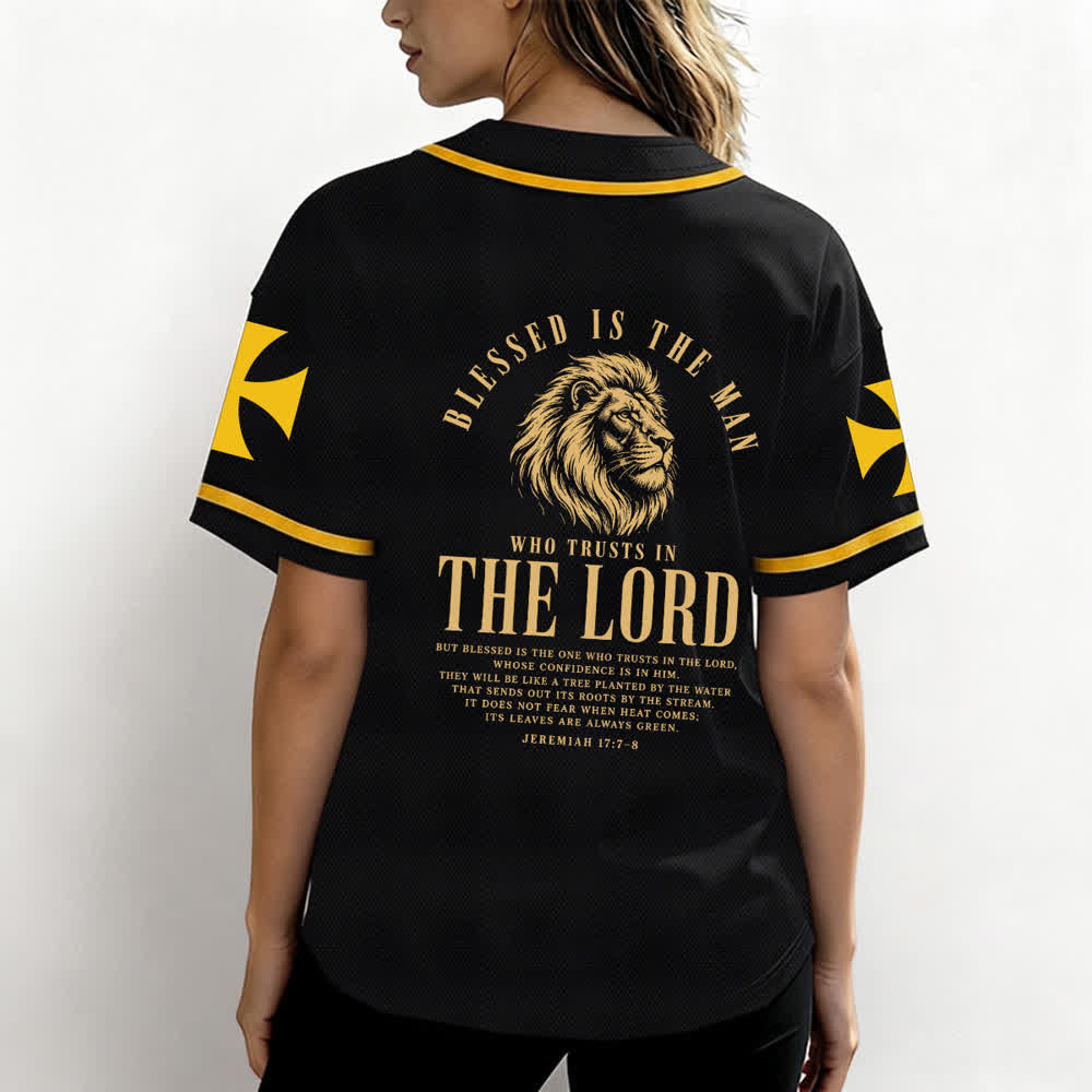 Christianartworkshop Jesus Highway To Heaven Geremia 17:7-8 Maglia da baseball - image 3