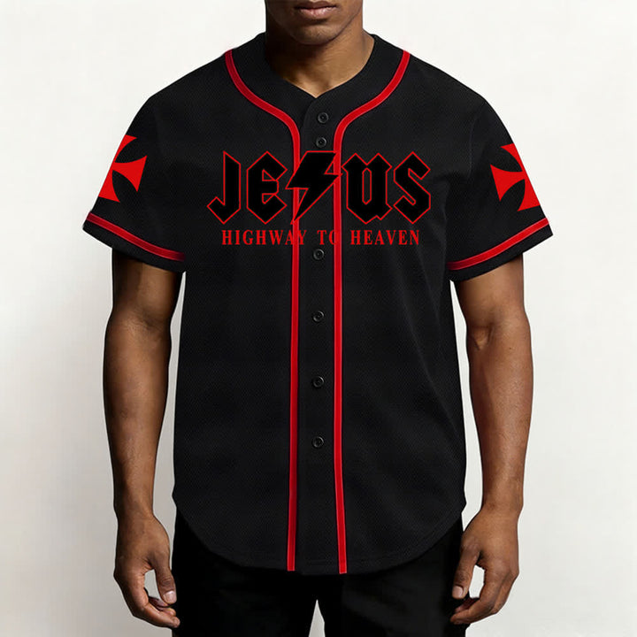 Christianartworkshop Jesus Highway To Heaven Geremia 17:7-8 Maglia da baseball - image 20