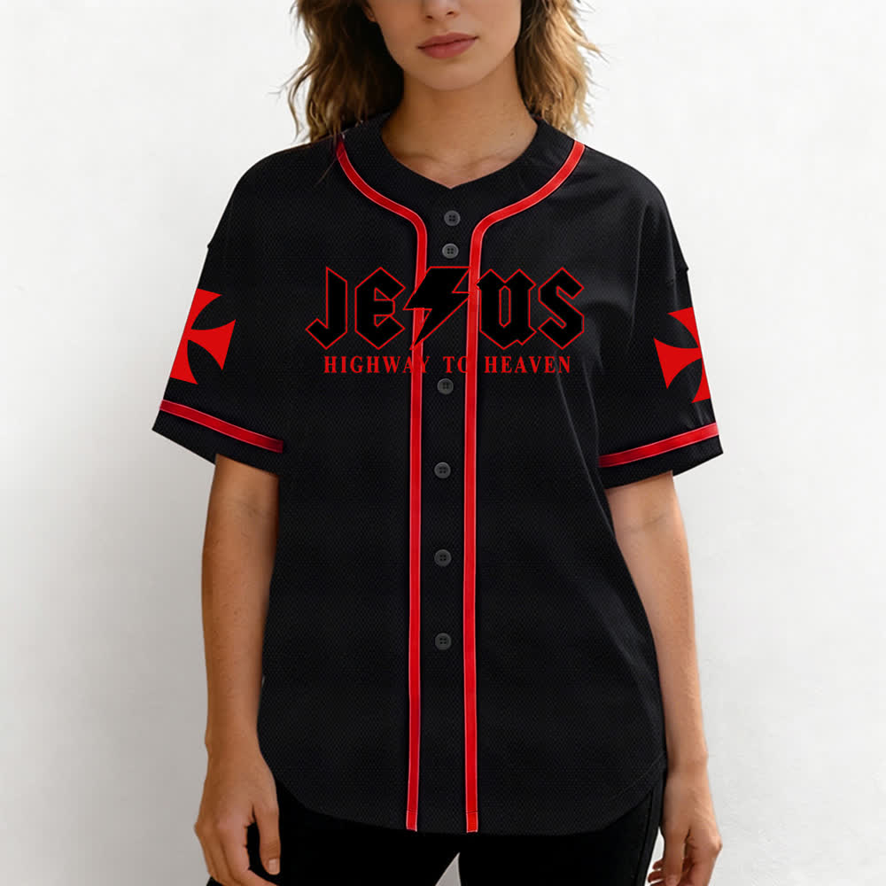 Christianartworkshop Jesus Highway To Heaven Geremia 17:7-8 Maglia da baseball - image 18