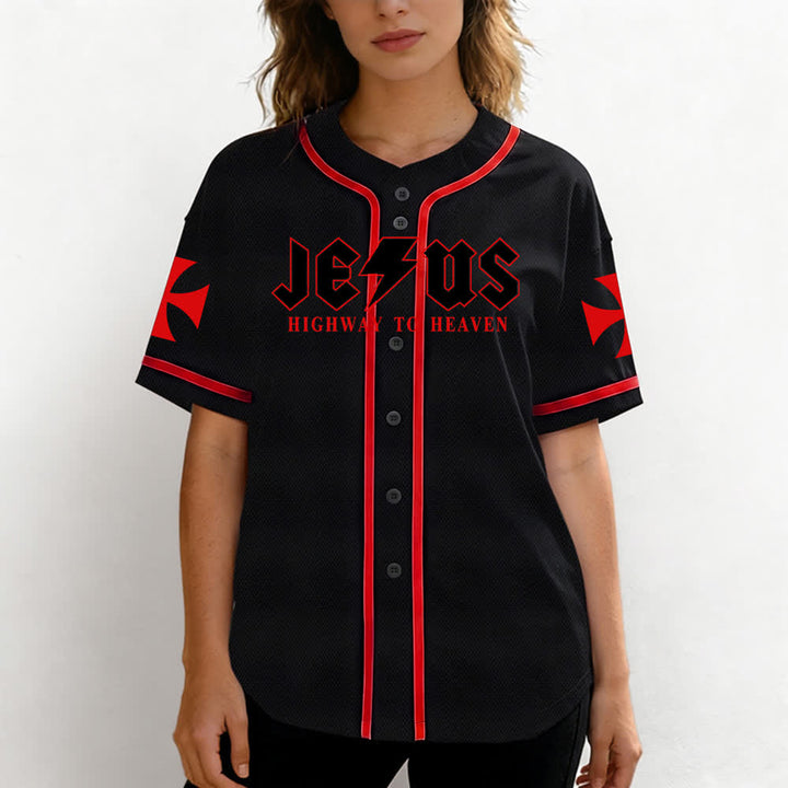 Christianartworkshop Jesus Highway To Heaven Geremia 17:7-8 Maglia da baseball - image 18