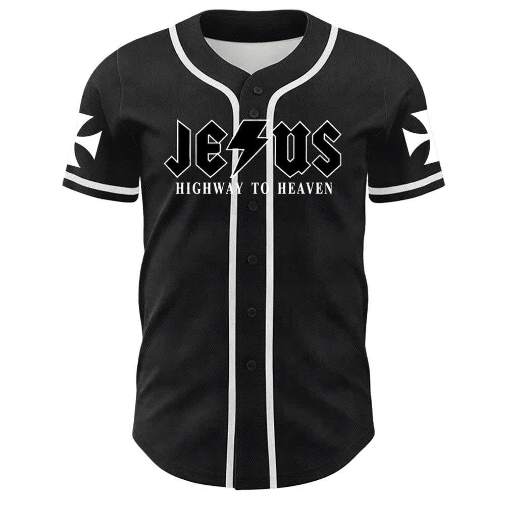Christianartworkshop Jesus Highway To Heaven Geremia 17:7-8 Maglia da baseball - image 9