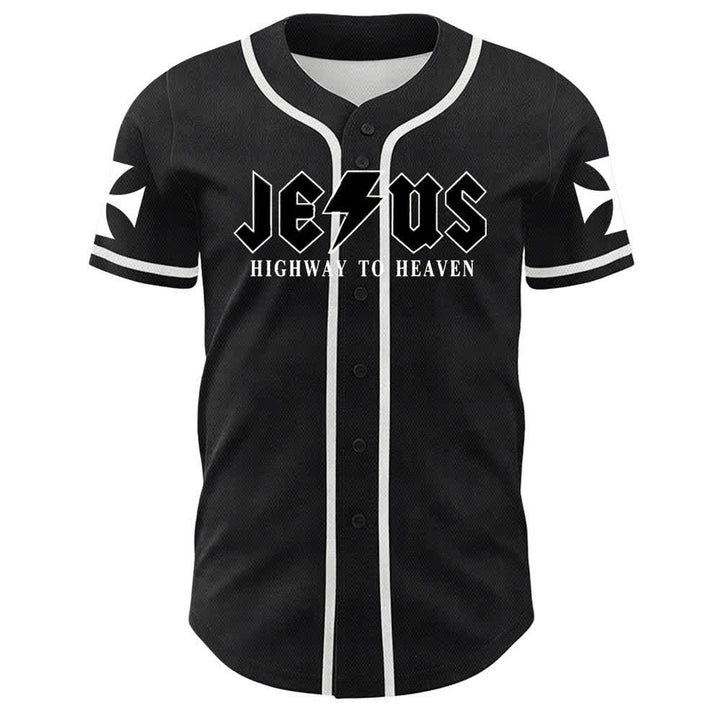 Christianartworkshop Jesus Highway To Heaven Geremia 17:7-8 Maglia da baseball - image 9