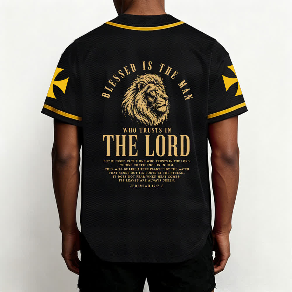 Christianartworkshop Jesus Highway To Heaven Geremia 17:7-8 Maglia da baseball - image 5