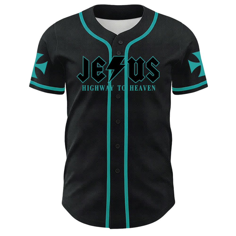 Christianartworkshop Jesus Highway To Heaven Geremia 17:7-8 Maglia da baseball - image 30