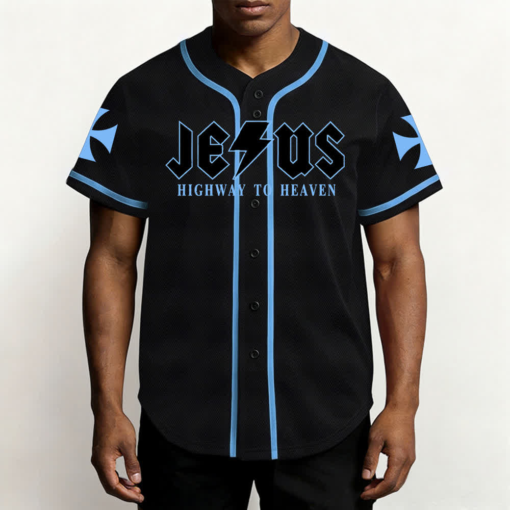 Christianartworkshop Jesus Highway To Heaven Geremia 17:7-8 Maglia da baseball - image 48
