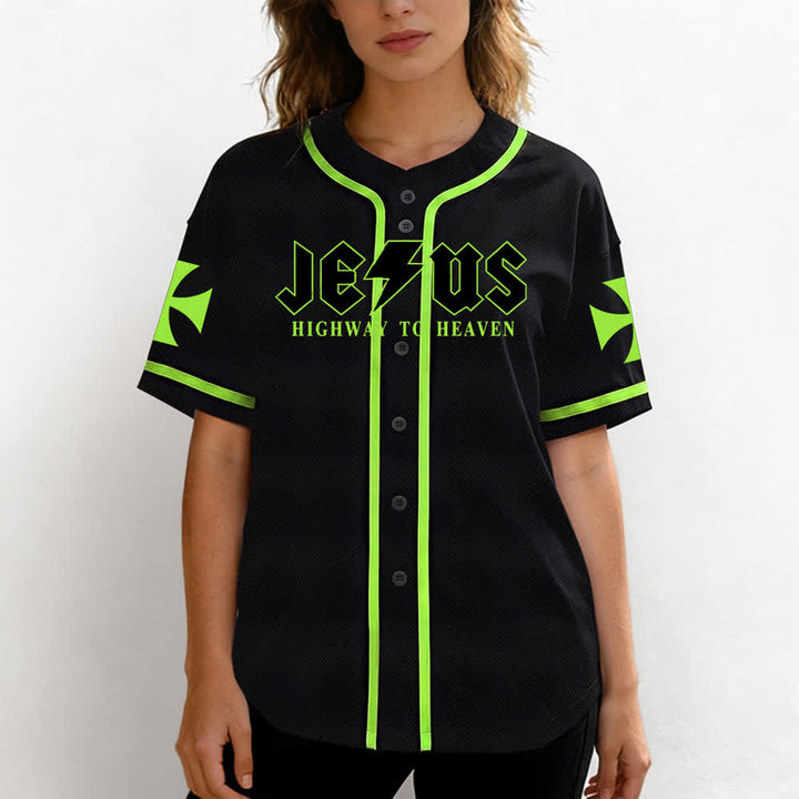Christianartworkshop Jesus Highway To Heaven Geremia 17:7-8 Maglia da baseball - image 62
