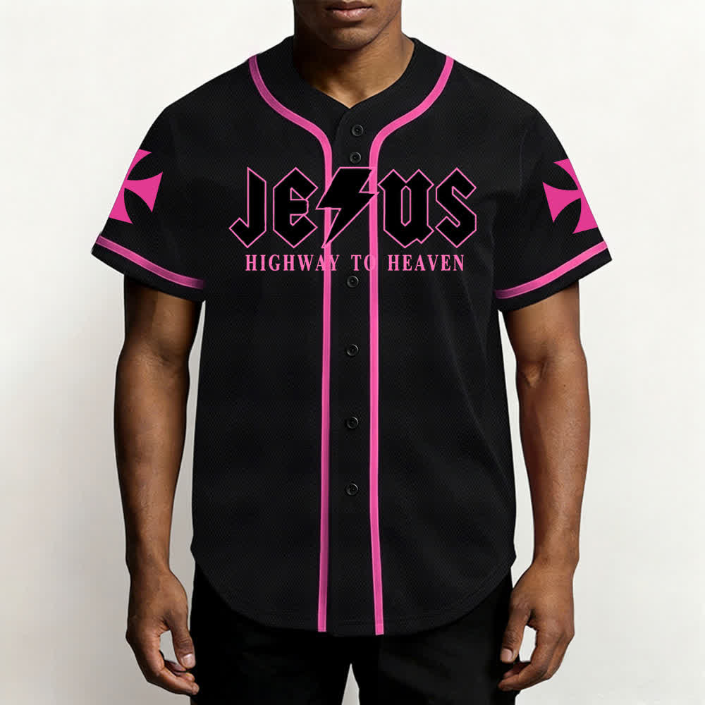 Christianartworkshop Jesus Highway To Heaven Geremia 17:7-8 Maglia da baseball - image 27