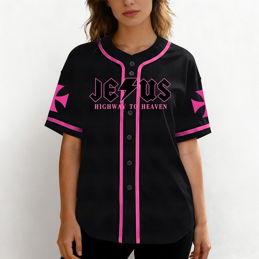 Christianartworkshop Jesus Highway To Heaven Geremia 17:7-8 Maglia da baseball - image 25