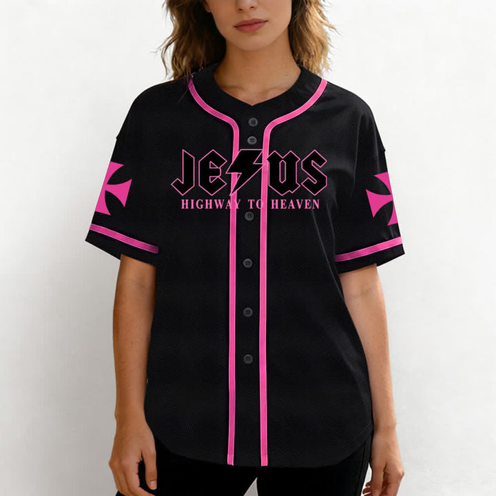 Christianartworkshop Jesus Highway To Heaven Geremia 17:7-8 Maglia da baseball - image 25